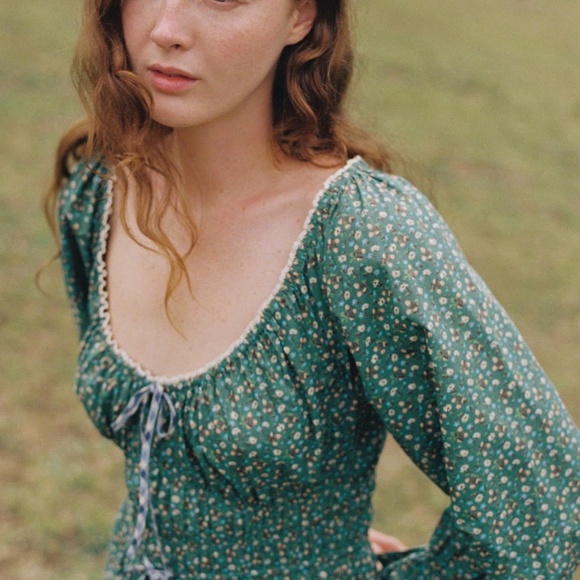 Christy Dawn Raquel Dress in Acorn Forest - XL - Picture 6 of 6